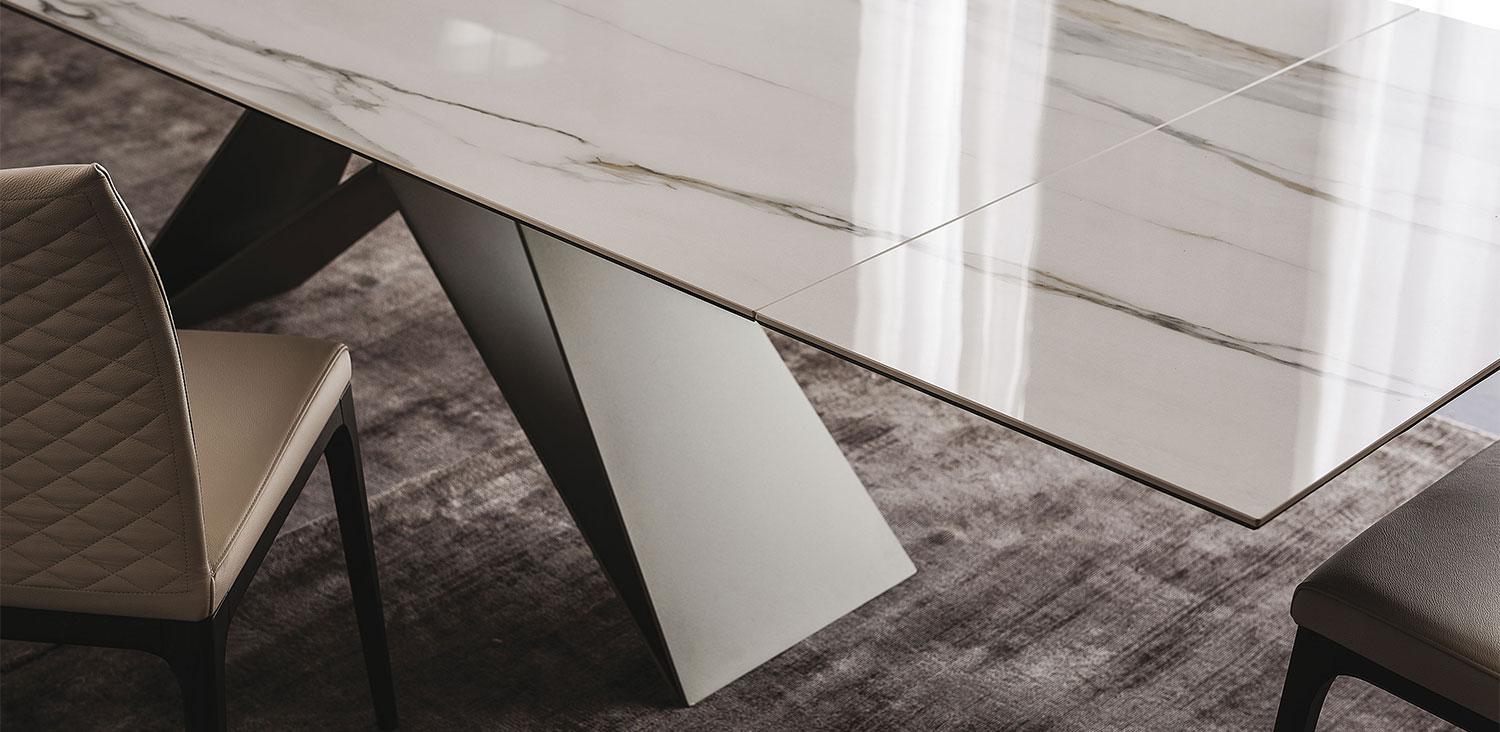 Rectangular metal table | Premier Keramik Drive by Cattelan Italia