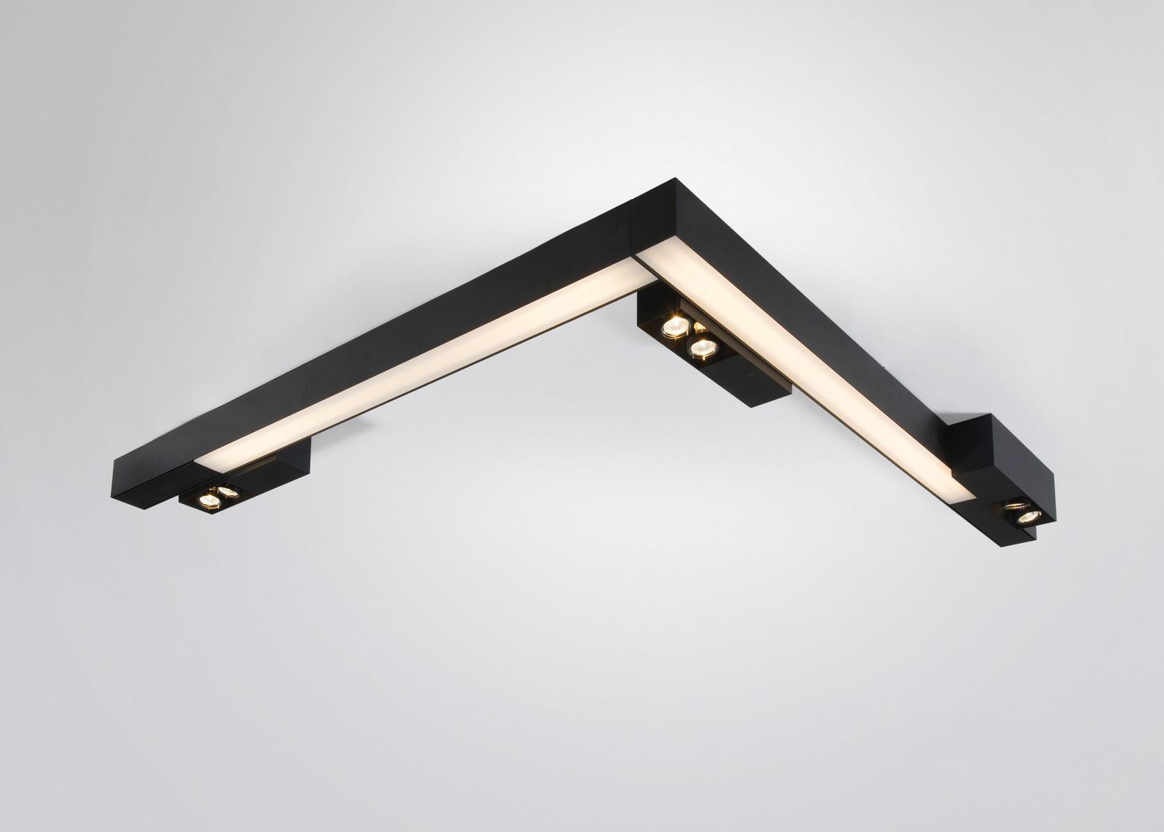 LED polycarbonate ceiling lamp | Metroffice by Dark