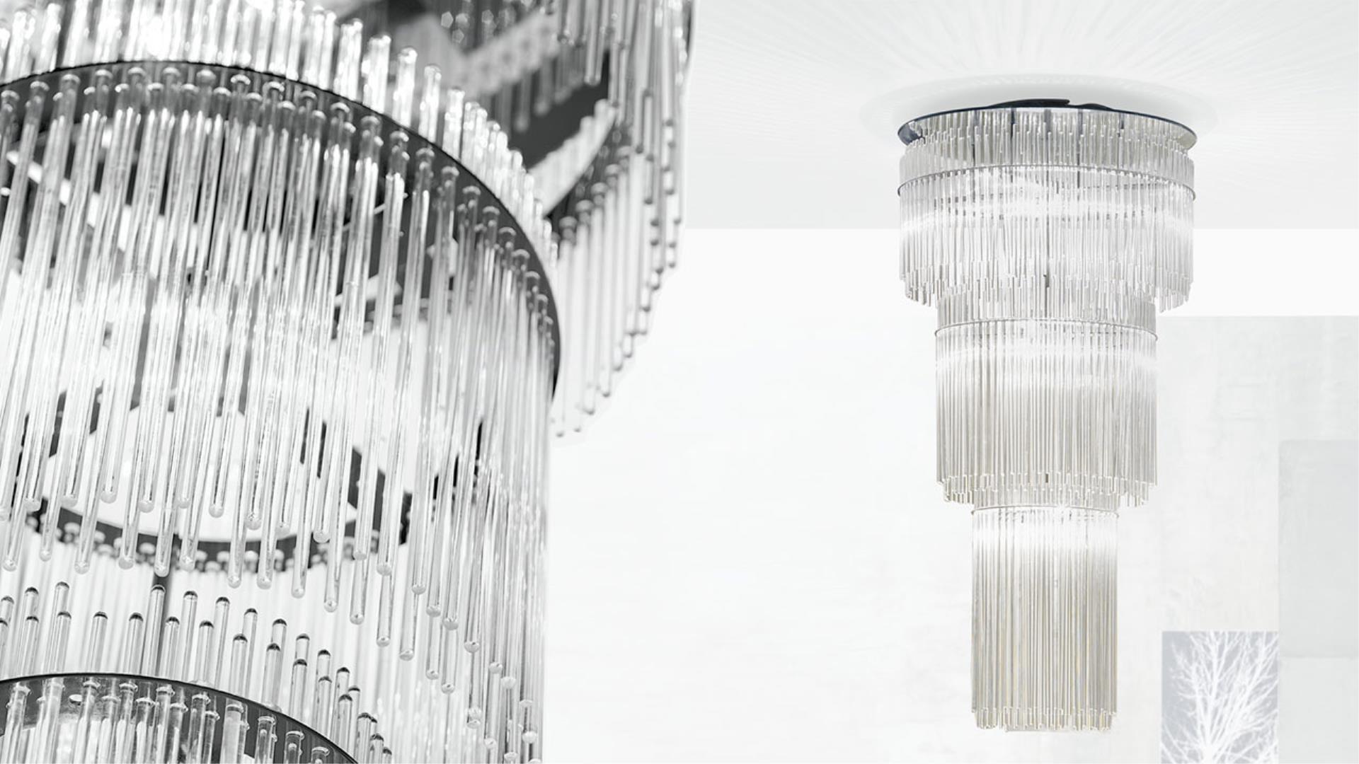 LED Murano glass pendant lamp | Gran Charleston by Reflex