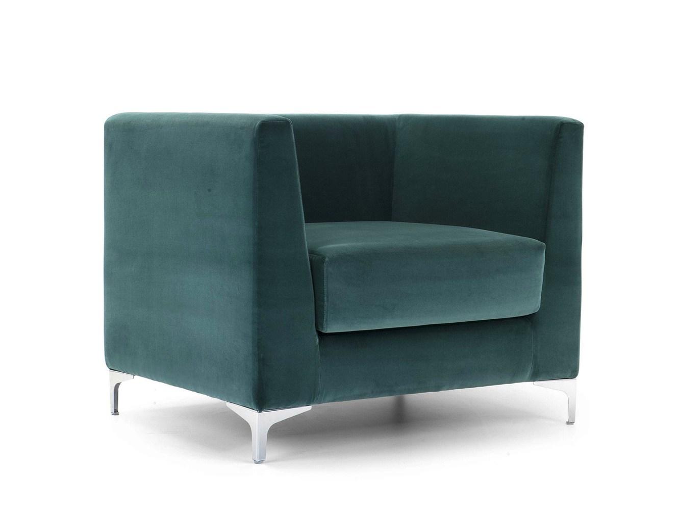 Upholstered armchair with armrests | Lincoln by Domingo salotti