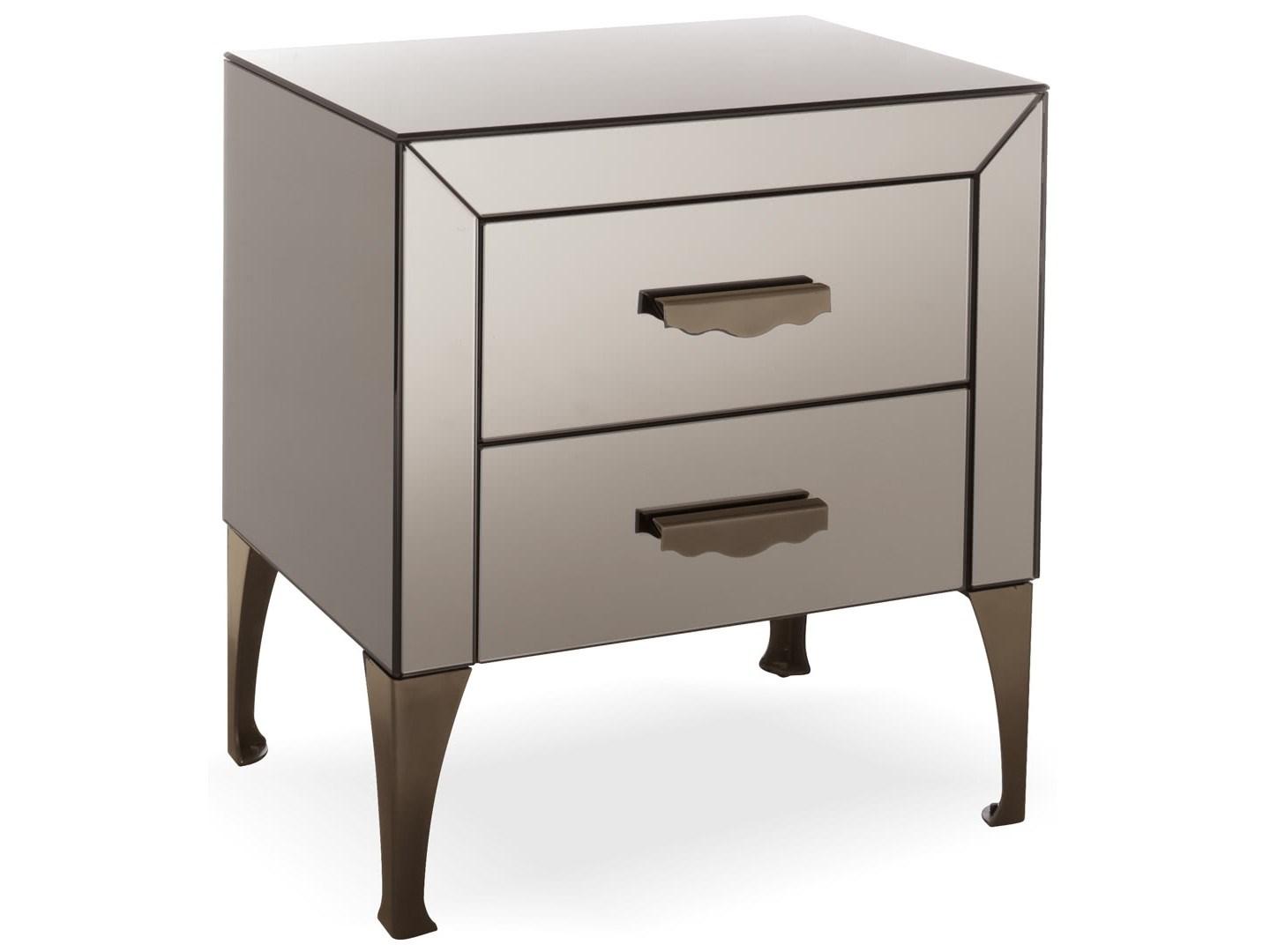 Wooden bedside table with drawers | Adone by Cantori