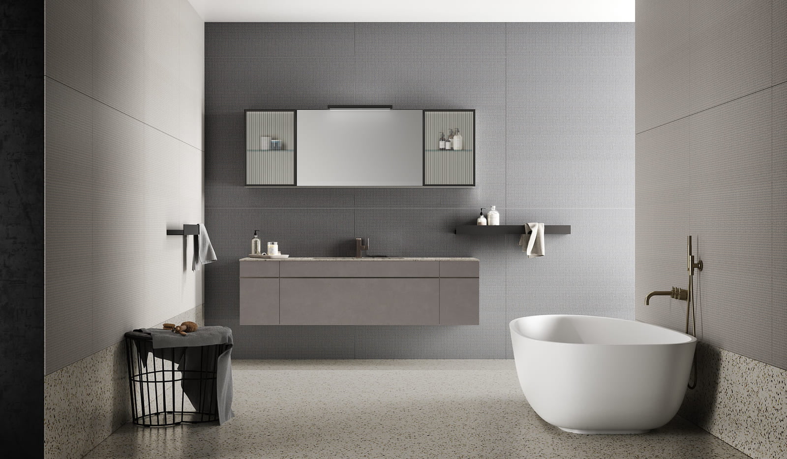 Lacquered bathroom | Sidero by Birex