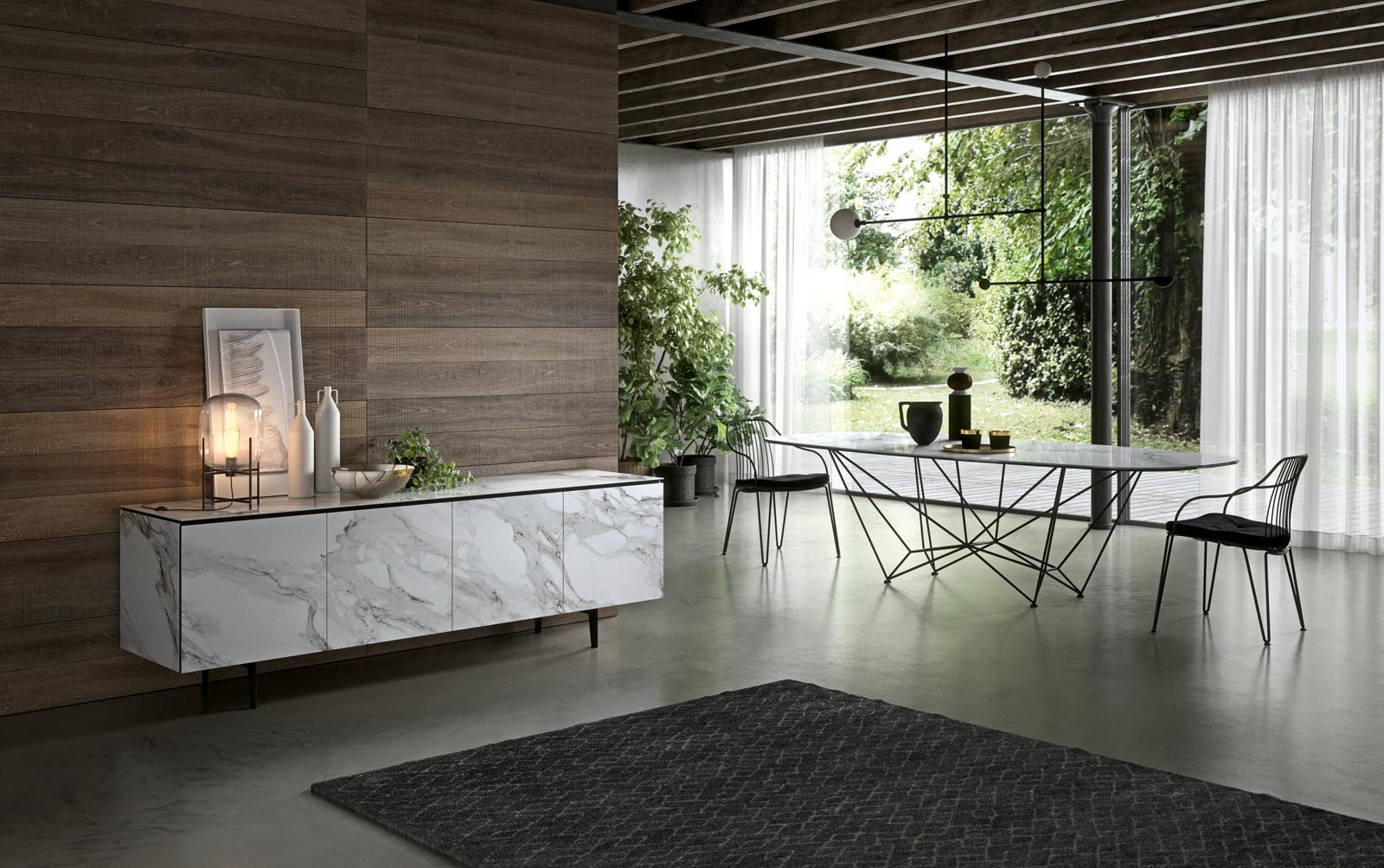 Sideboard with ceramic coating | Armor by Ozzio Italia