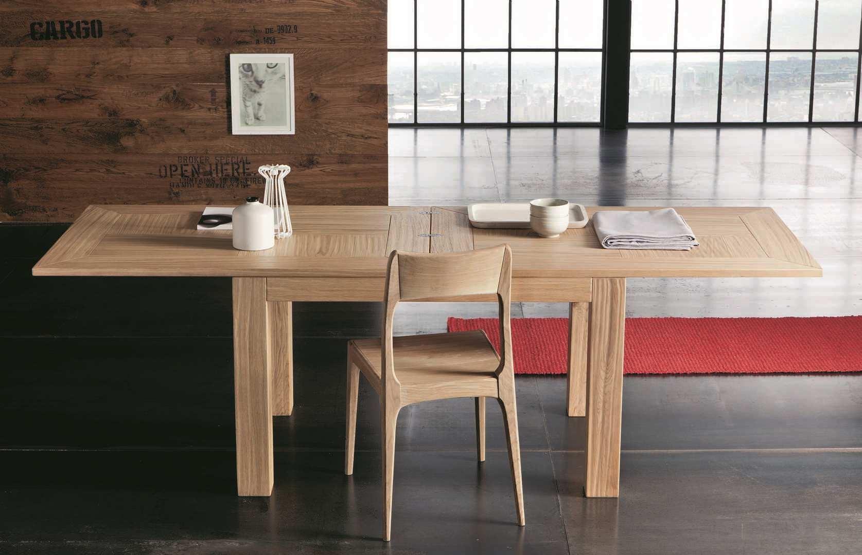 Extending oak dining table | Monaco by Altacorte