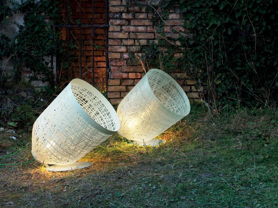 Cocoon resin floor lamp | Blackout by Karman