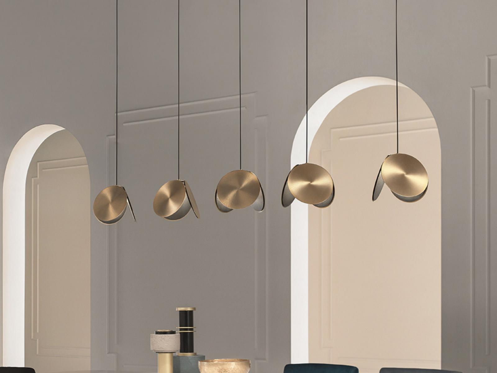 LED painted metal pendant lamp | Timeo S1 20 by Masiero