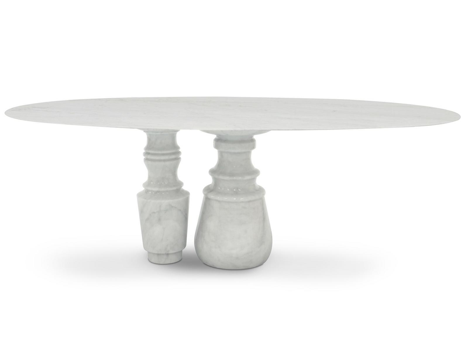 Oval marble dining table | Pietra Oval by Boca Do Lobo