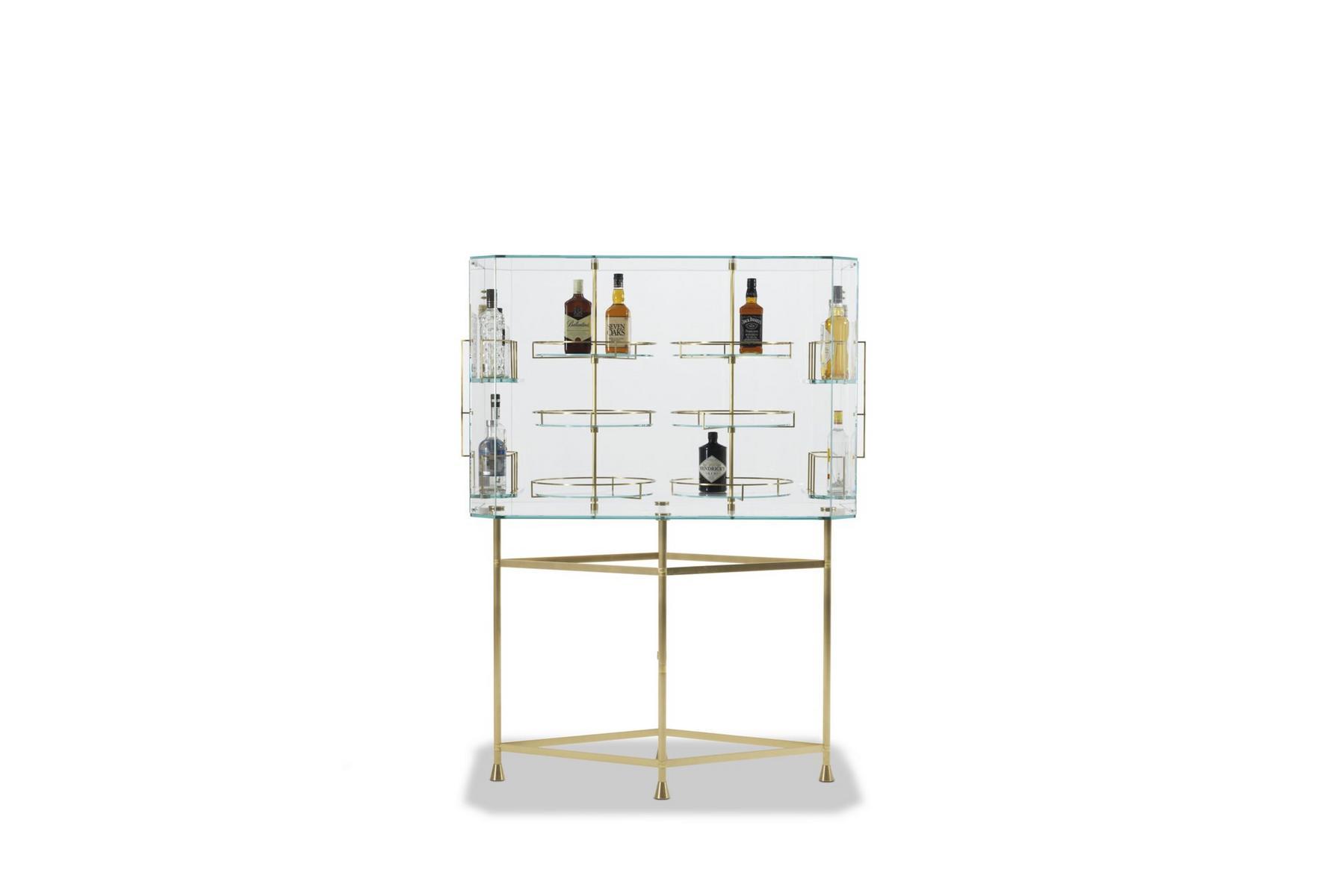 Glass bar cabinet | Float by Baxter