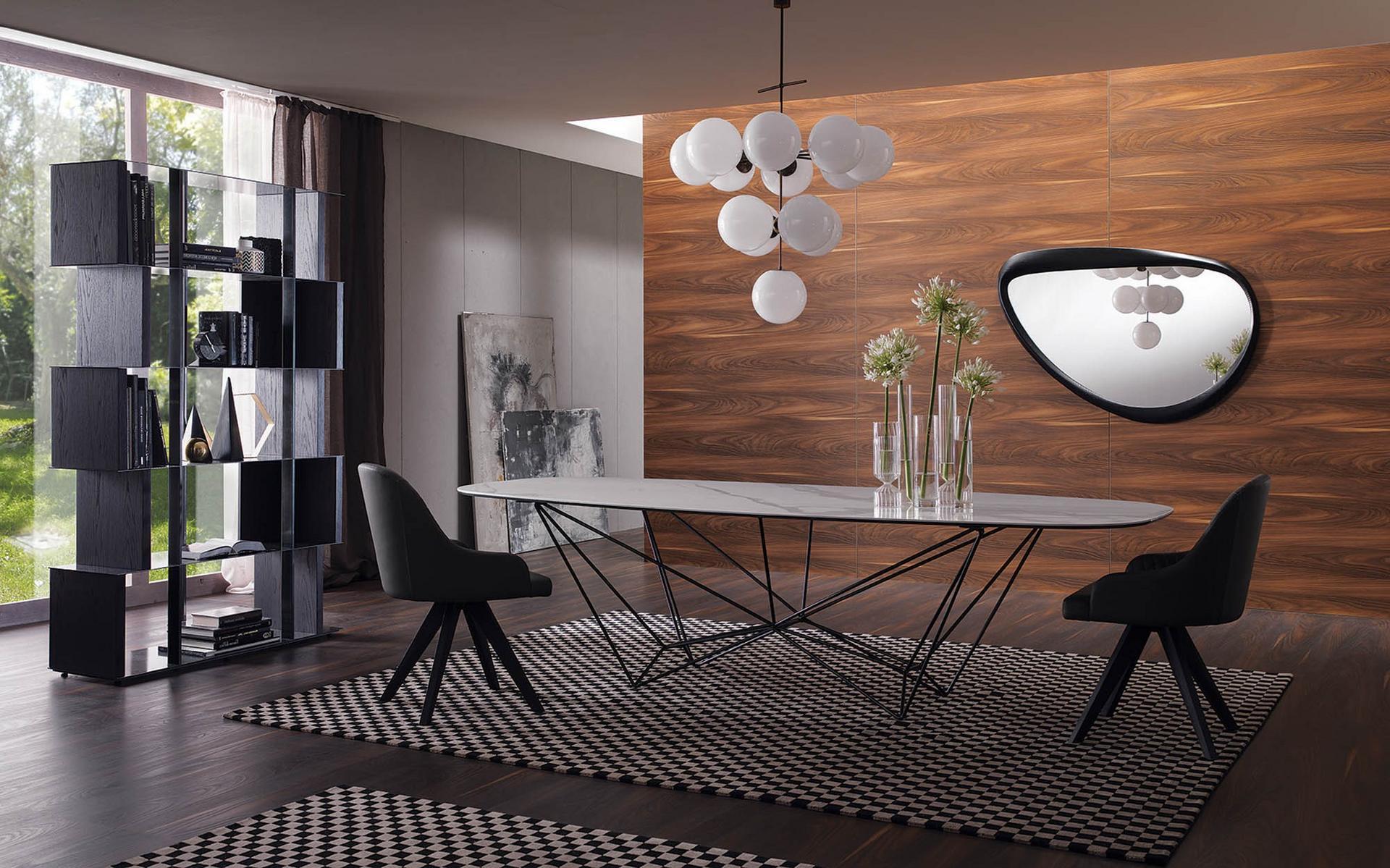 Upholstered chair with armrests | Olimpia by Ozzio Italia