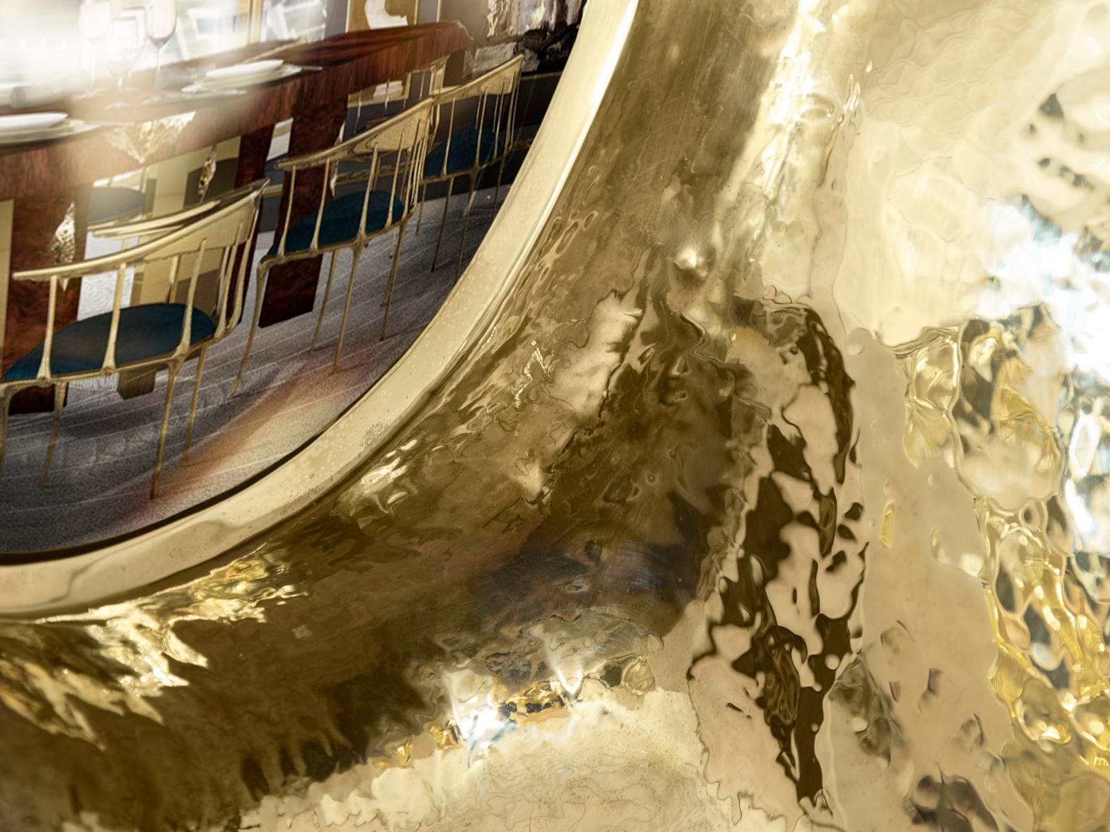 Round wall-mounted framed mirror | Angra by Boca Do Lobo