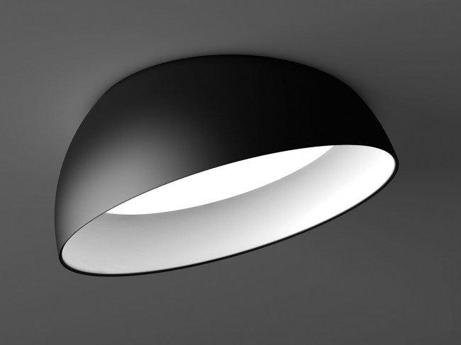 LED semi-inset ceiling lamp | Superdome Recessed by Delta light