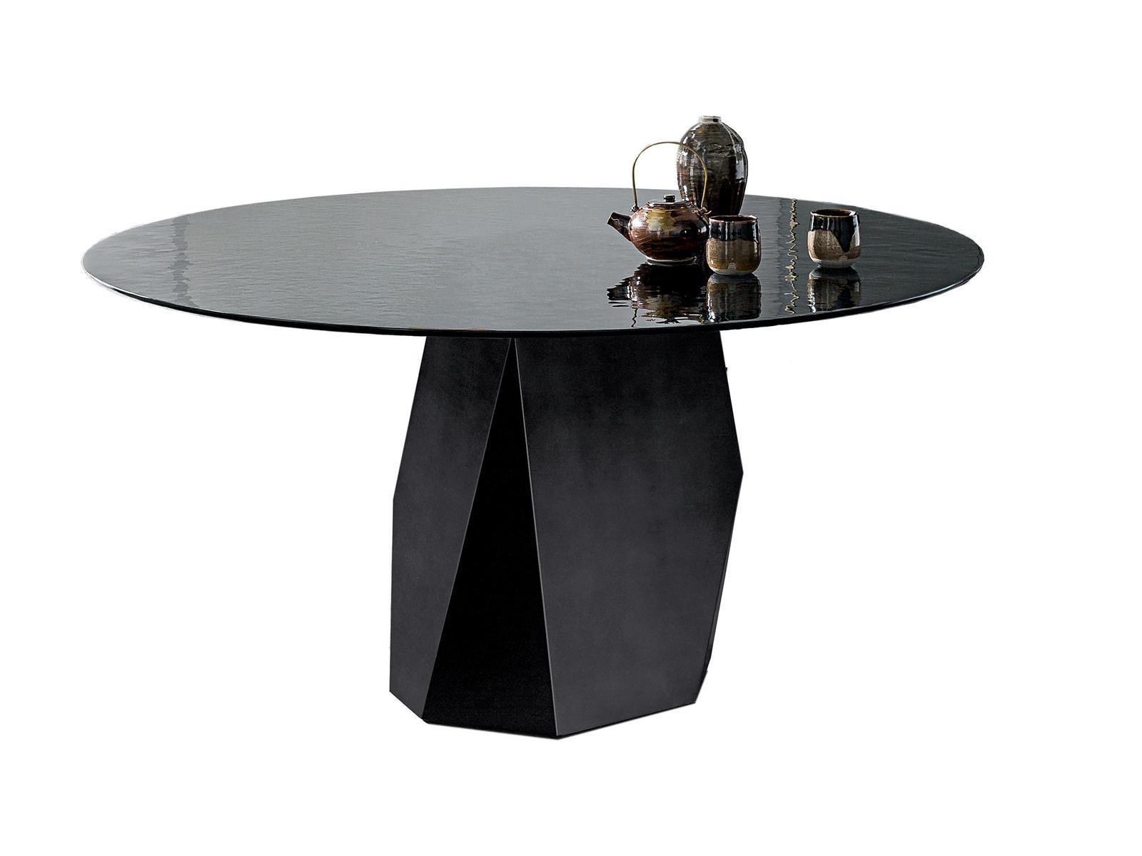 Round tempered glass table | Deod by Sovet