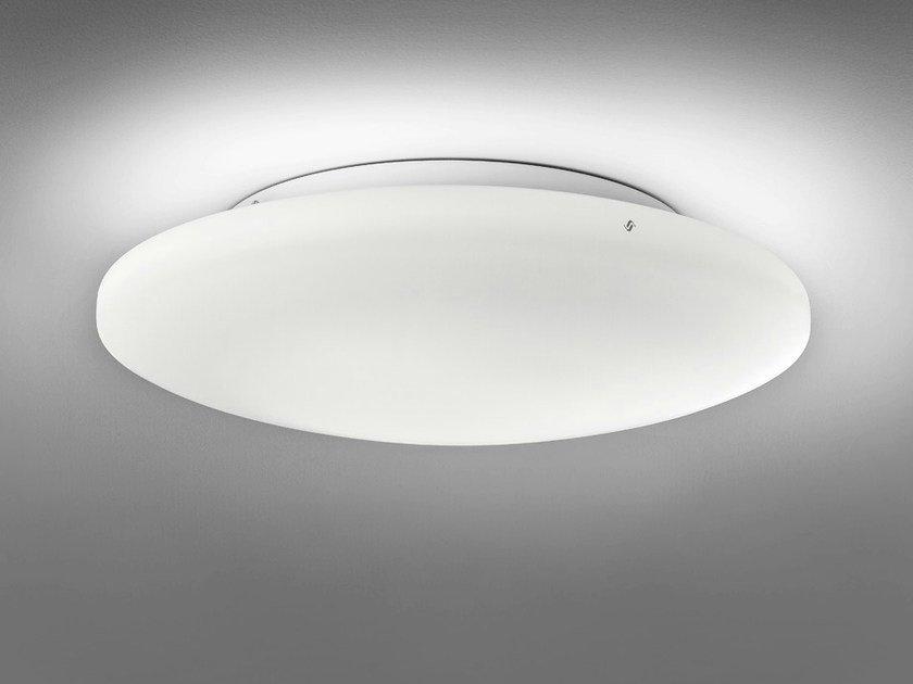 Satin glass wall lamp / ceiling lamp | Soft Pp by Vistosi