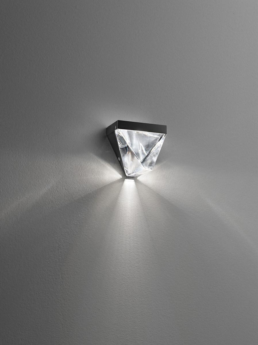 LED crystal wall lamp | Tripla by Fabbian