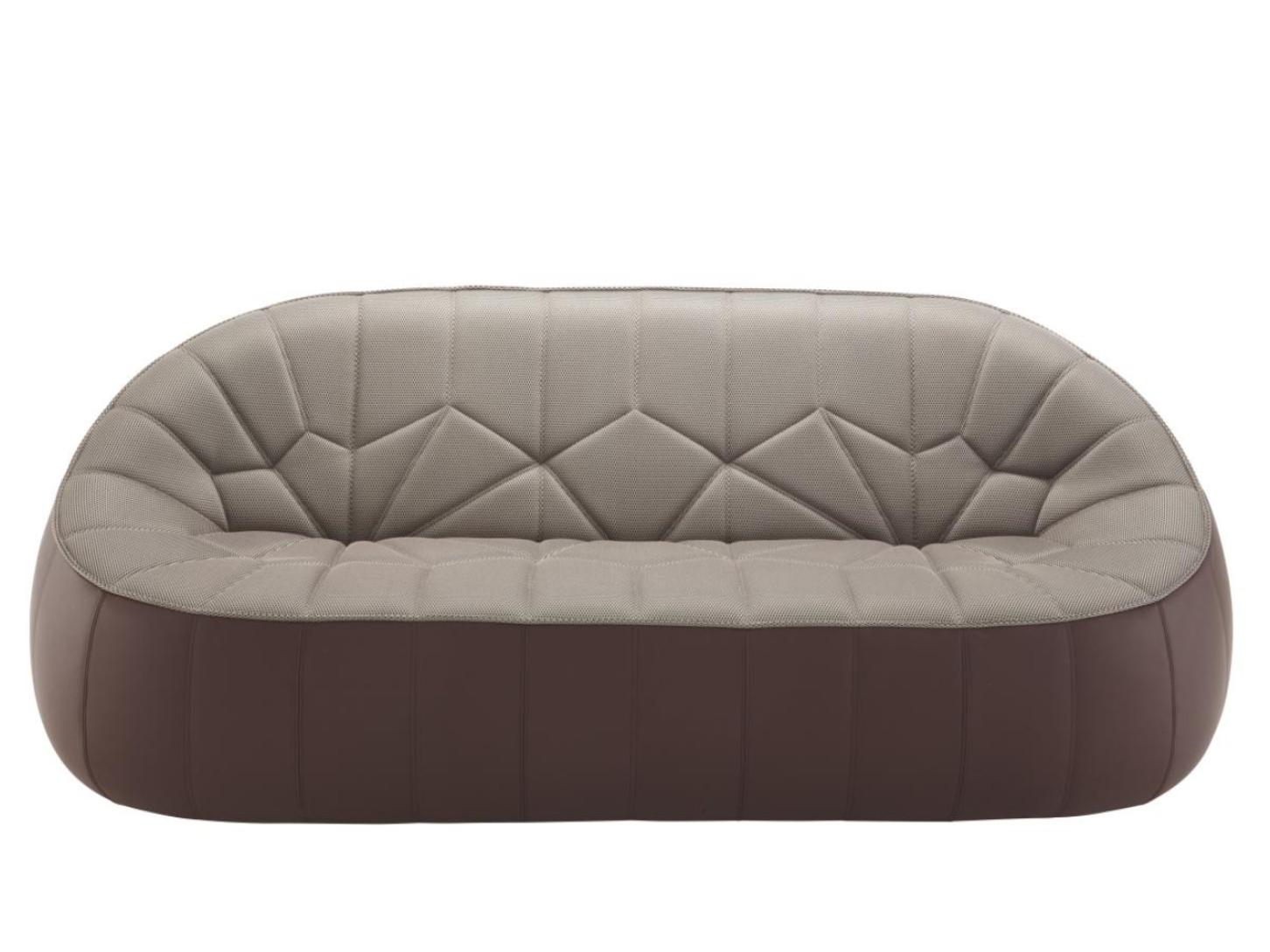 3 seater fabric sofa | Ottoman by Ligne Roset