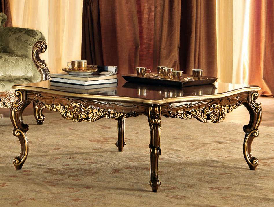 Low square solid wood coffee table | 11621 by Modenese Gastone