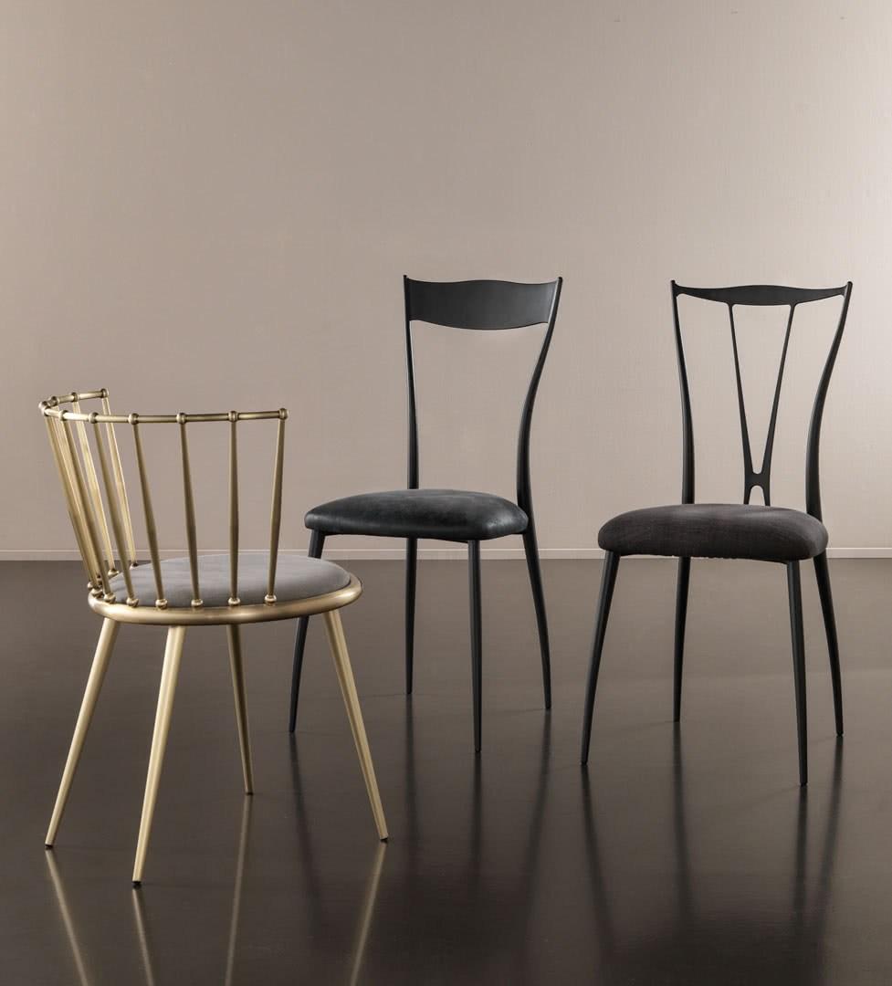 Open back iron chair | Vilma New by Cantori