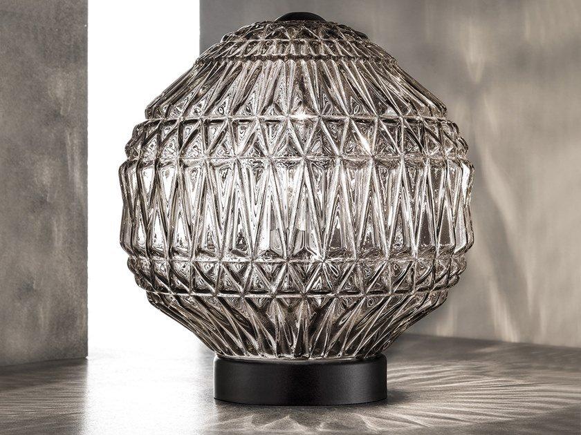 Handmade incandescent Murano glass table lamp | Glass Ve 1051 Tl1 G / Tl1p by Masiero