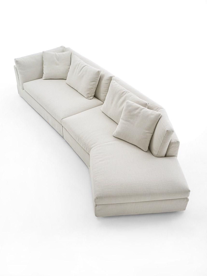 Sectional fabric sofa | Arne by Frigerio