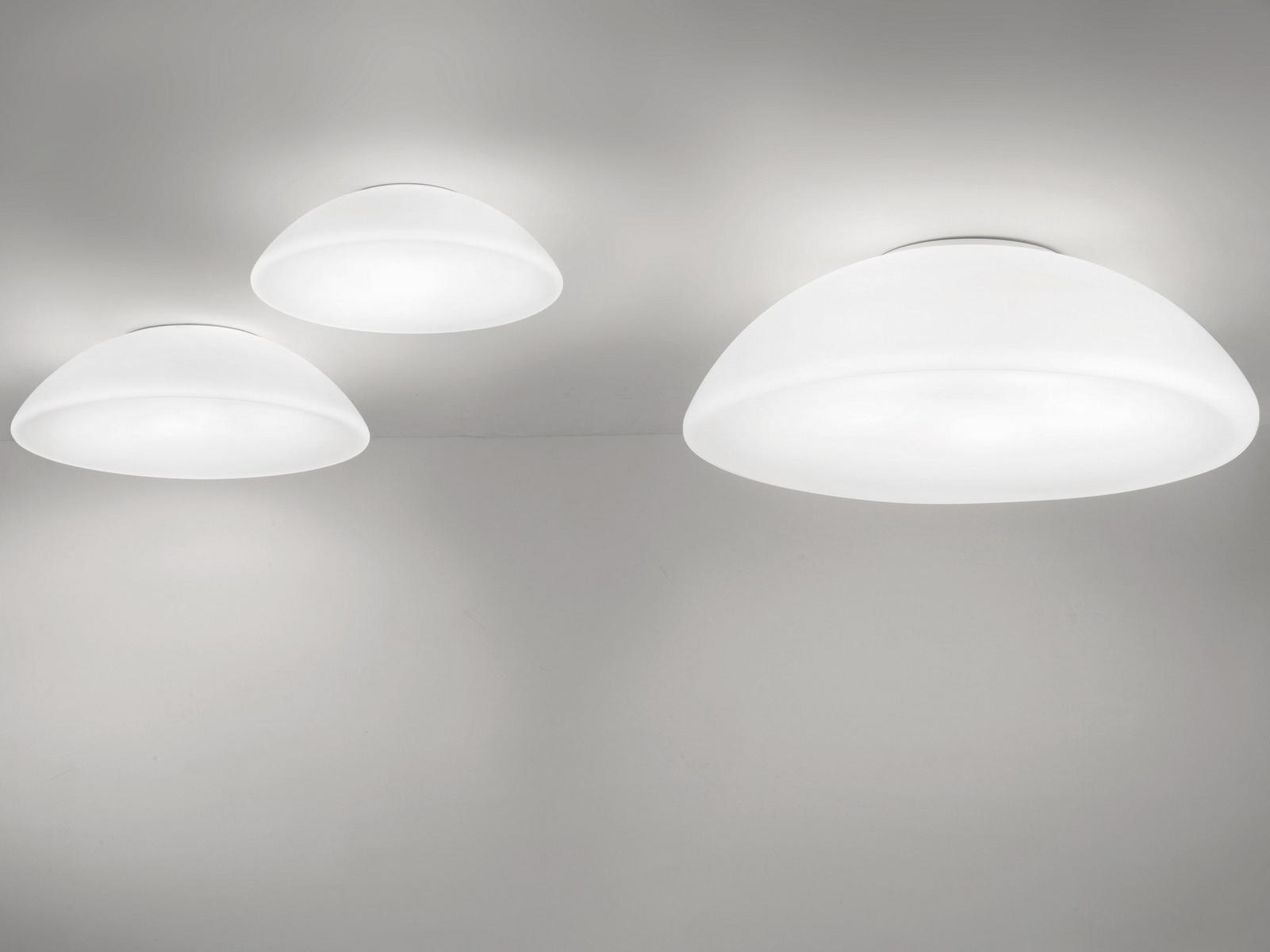 Glass ceiling light | Infinita Pl by Vistosi