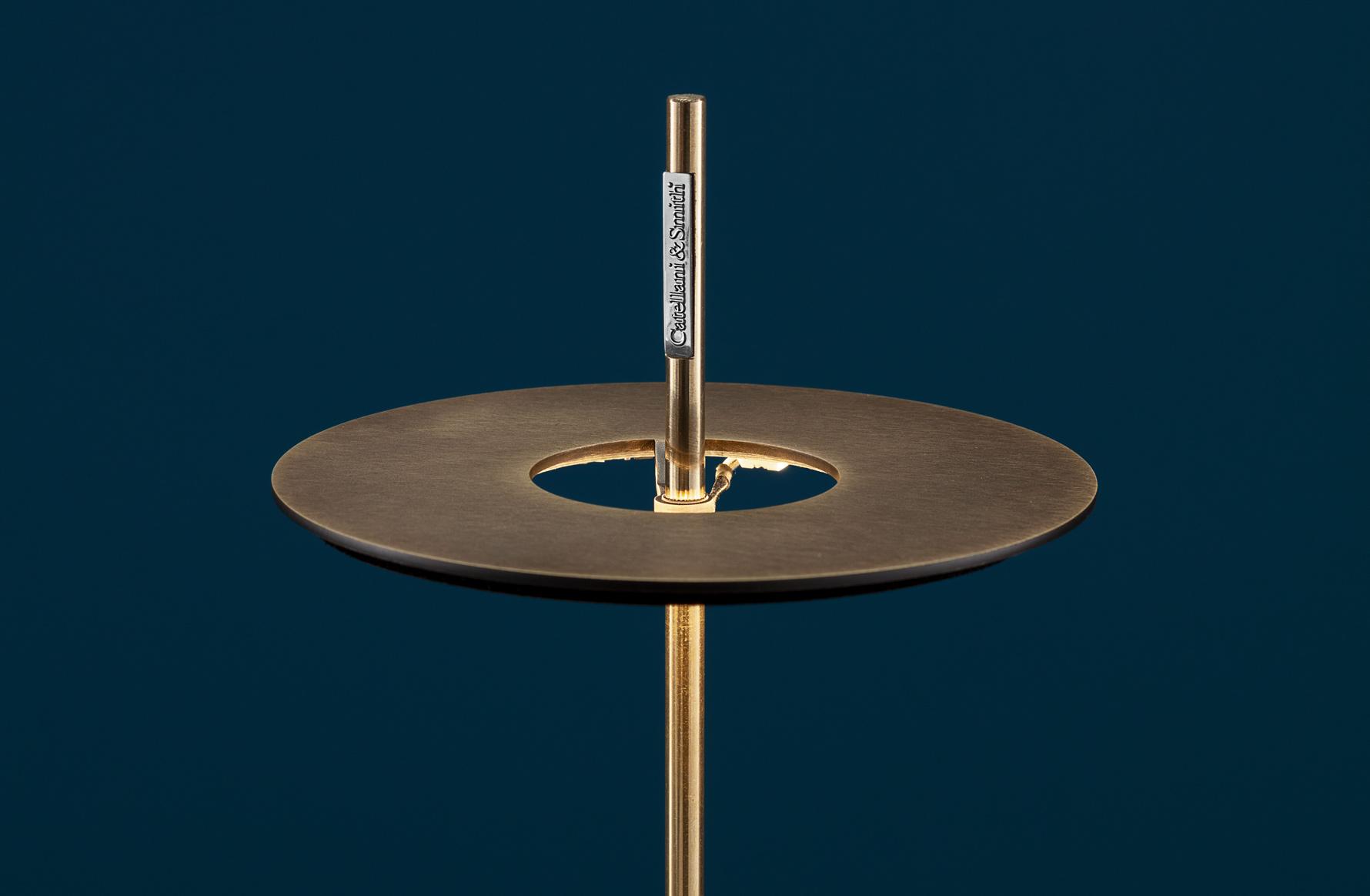 LED brass floor lamp cordless | Giulietta Be F by Catellani & Smith