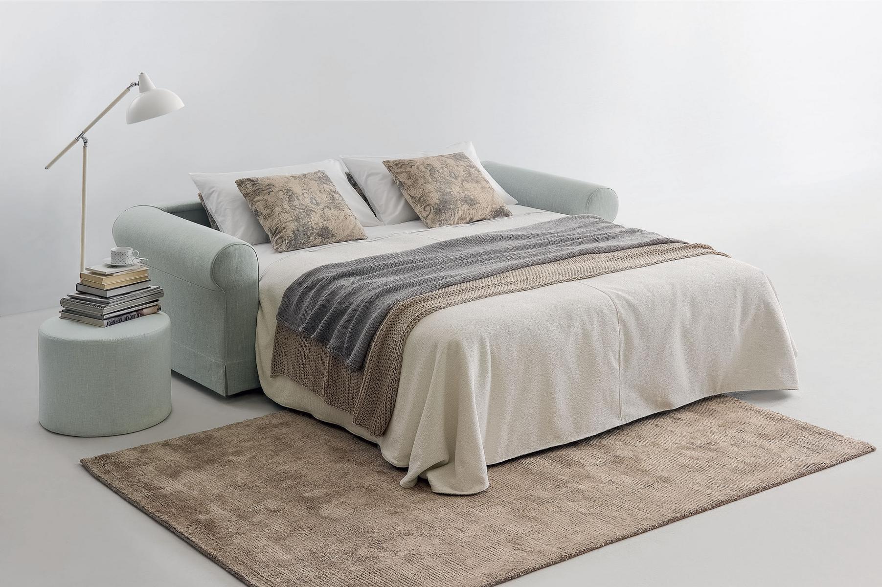 Fabric sofa bed with removable cover | Boboli by Dema