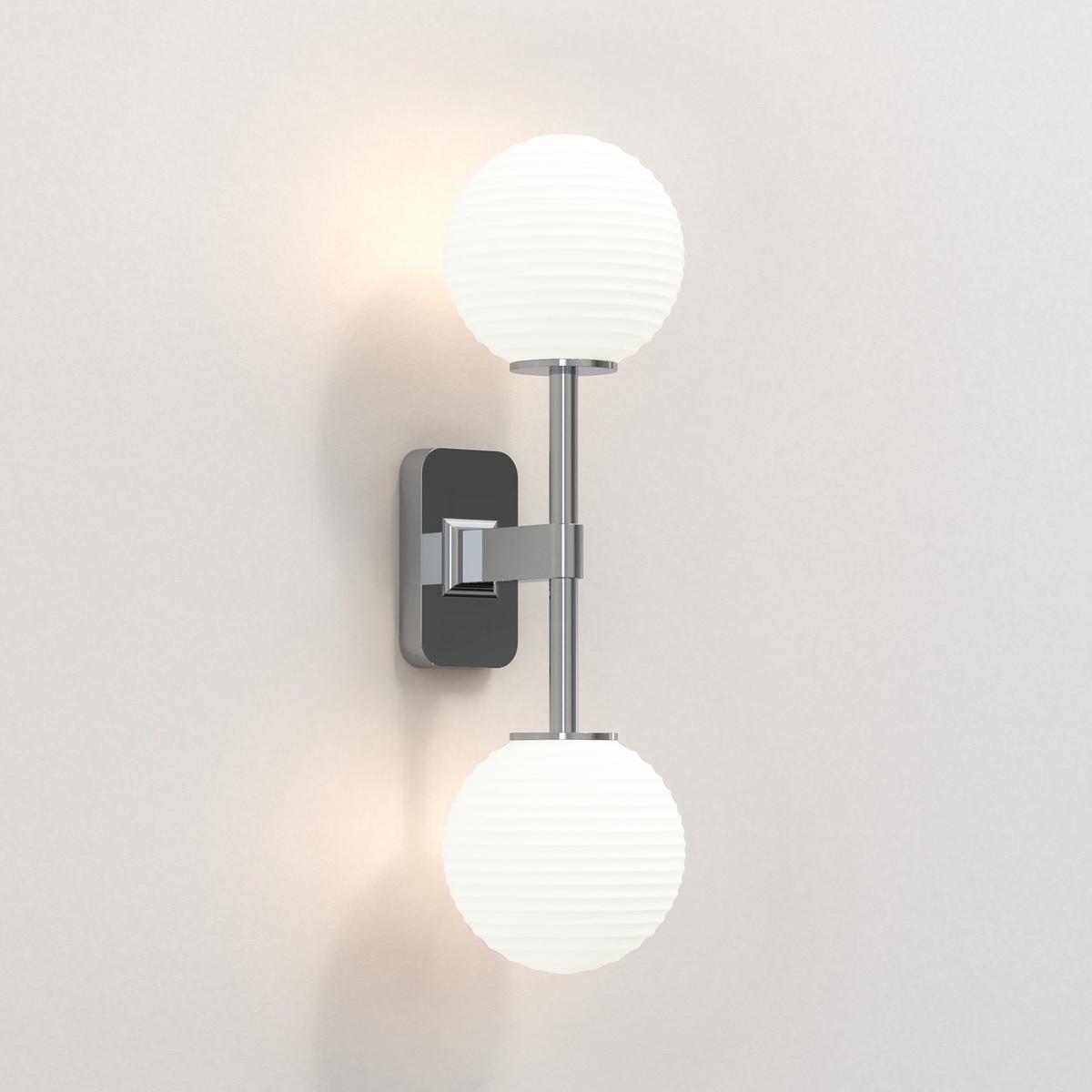 LED zinc wall lamp for bathroom | Tacoma Twin by Astro lighting