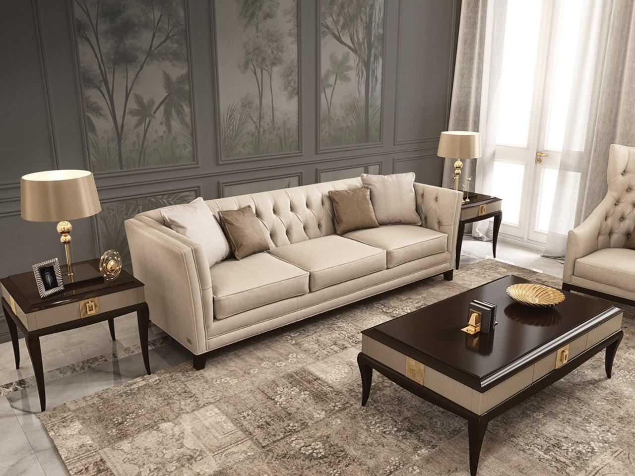 Rectangular wooden coffee table with storage space | Pr.335 by Stella del Mobile