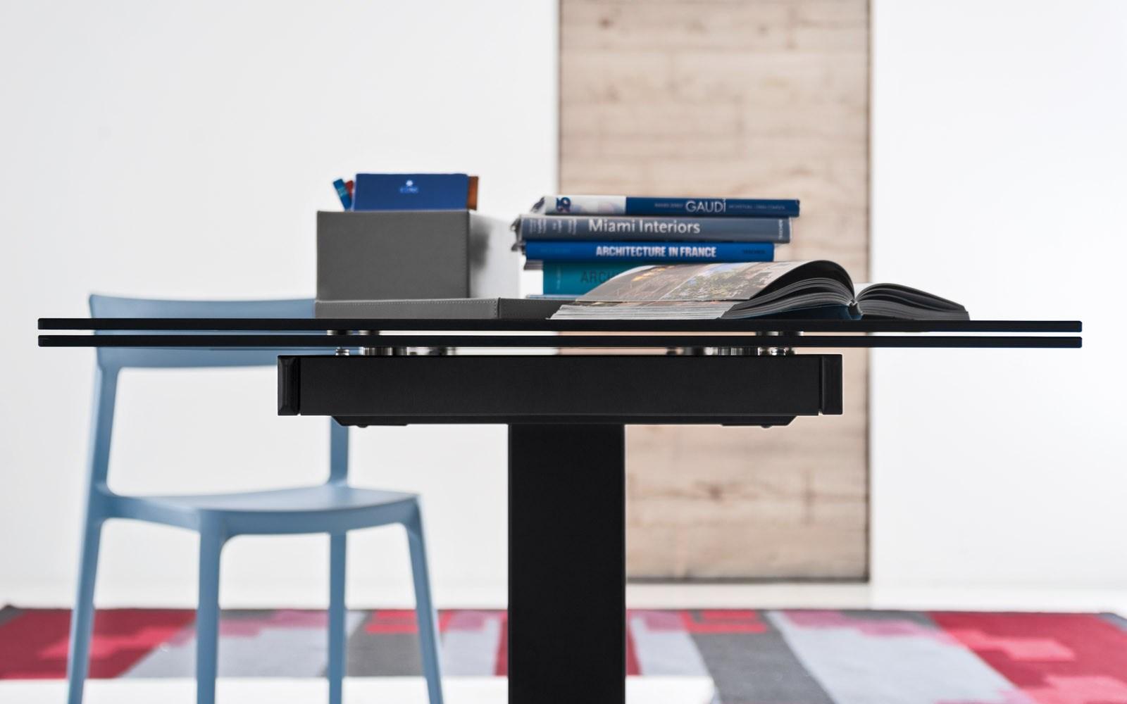 Extending rectangular ceramic table | Echo by Calligaris