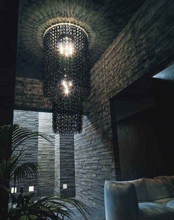 Crystal ceiling lamp | Giogali Pl Ca2 by Vistosi