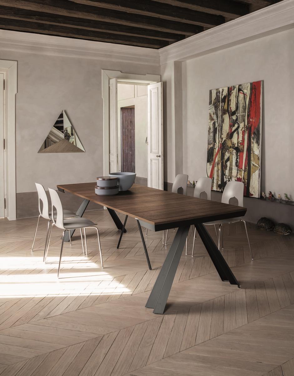 Melamine-faced chipboard console table / table | Ventaglio by Tonin Casa