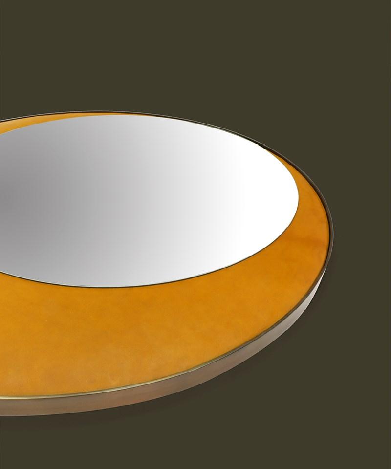 Round wall-mounted mirror | Eclipse by Borzalino