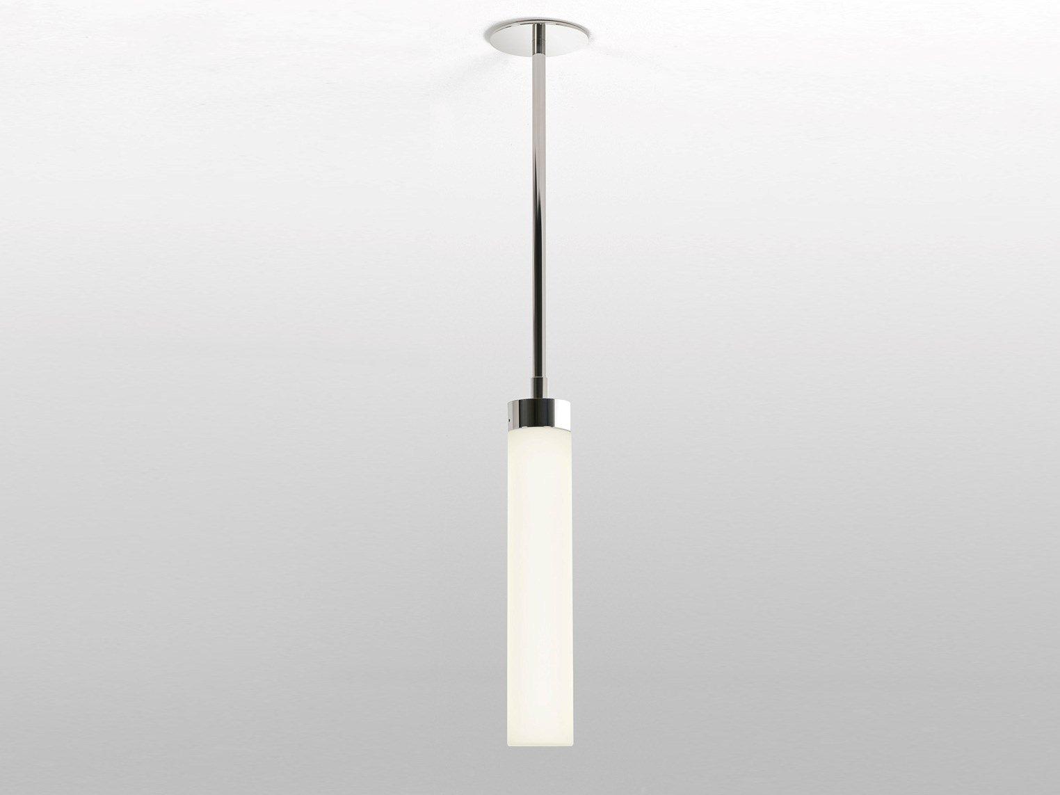 LED glass and steel pendant lamp | Kyoto by Astro lighting