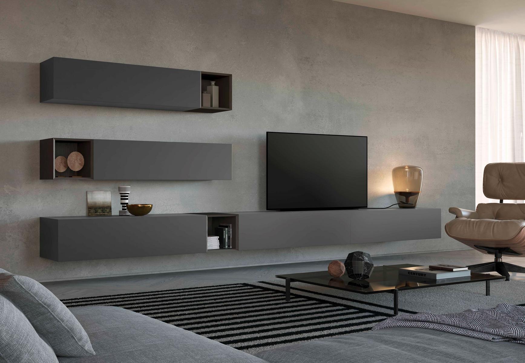 Wooden storage wall | Cube6 by Olivieri