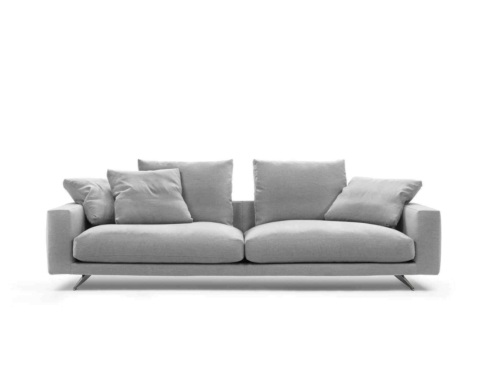 Sectional 3 seater fabric sofa | Campiello by Flexform