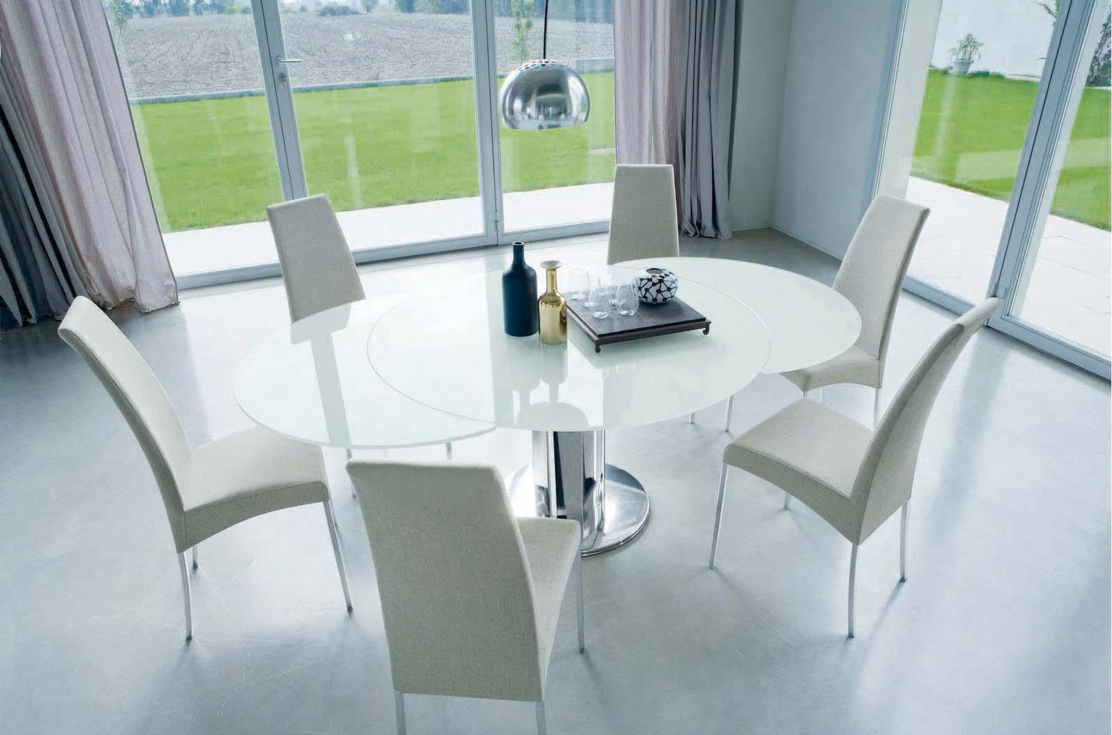 Oval glass table | Girò by Bontempi