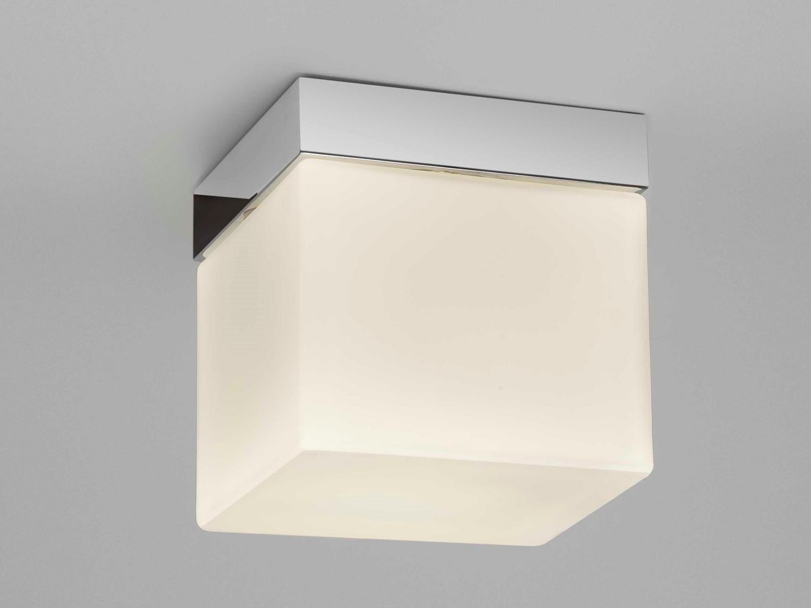 Glass and steel ceiling light with dimmer | Sabina Square by Astro lighting