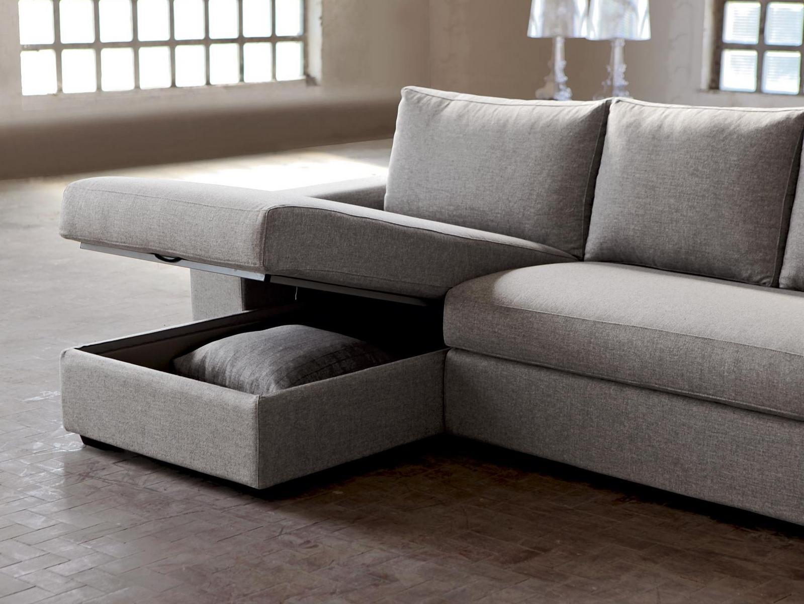 Corner fabric sofa with chaise longue | Sander by Domingo salotti