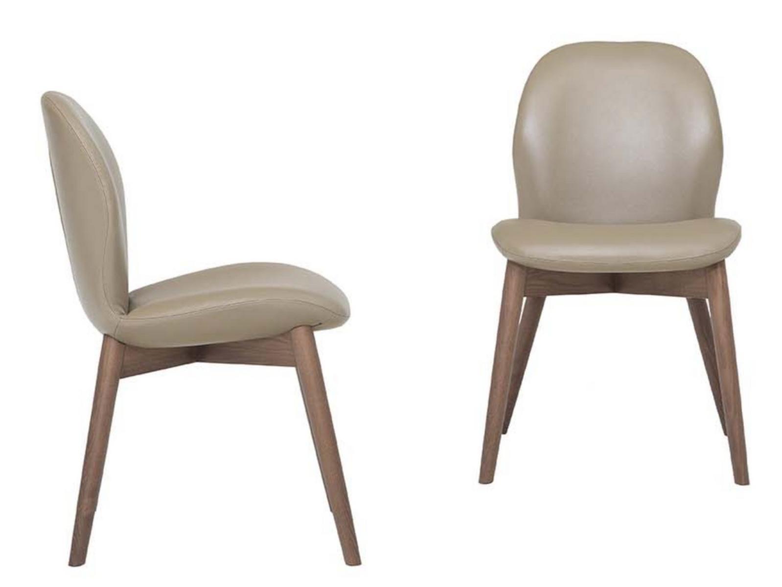 Upholstered leather chair | Sorrento Èsprit by Tonin Casa