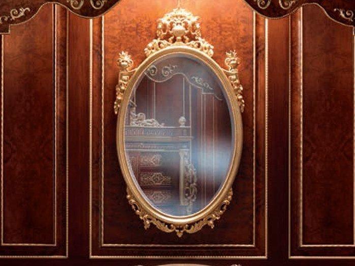 Oval wall-mounted mirror | 14644 by Modenese Gastone