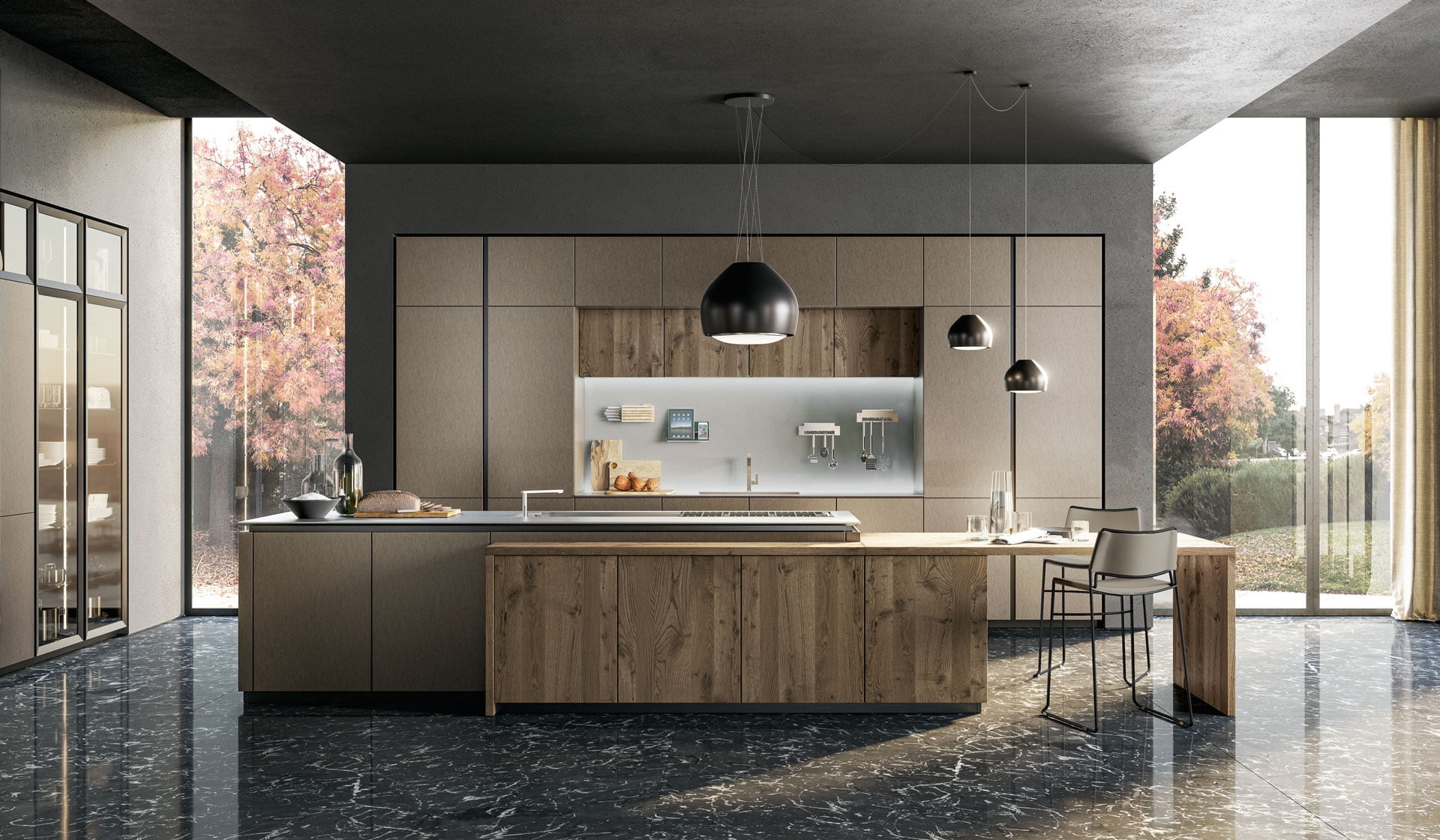 Kitchen without handles Lube Cucine Oltre