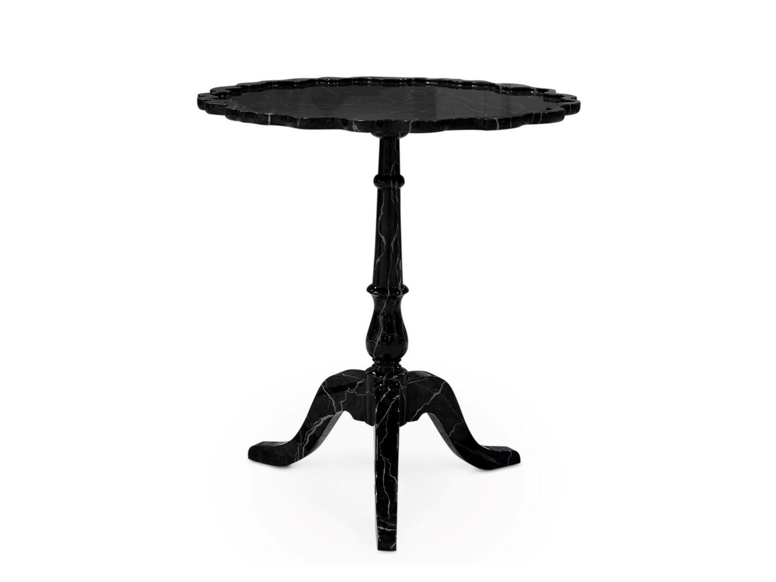 Wooden side table | Shield Faux-marble by Boca Do Lobo