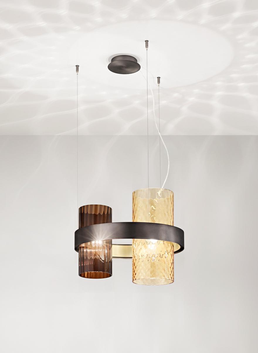 LED direct-indirect light pendant lamp | Armonia Sp by Vistosi
