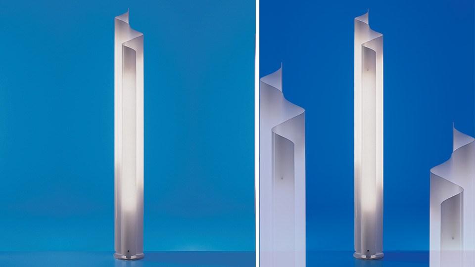 Fluorescent methacrylate floor lamp | Chimera by Artemide