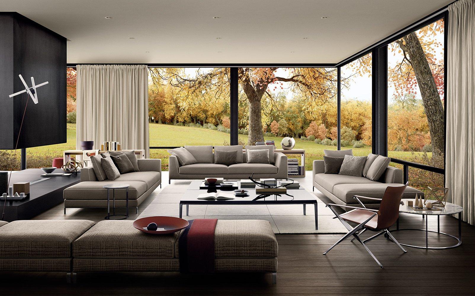 Fabric sofa | Ray by B&B Italia