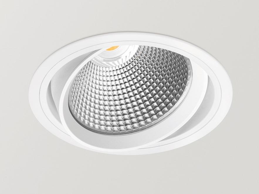 LED adjustable recessed aluminium spotlight | Wellit L by Arkoslight