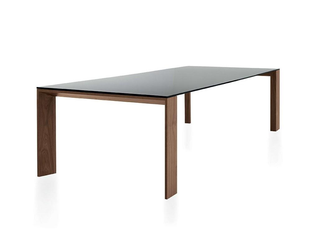Rectangular wood and glass table | Toronto by Sovet