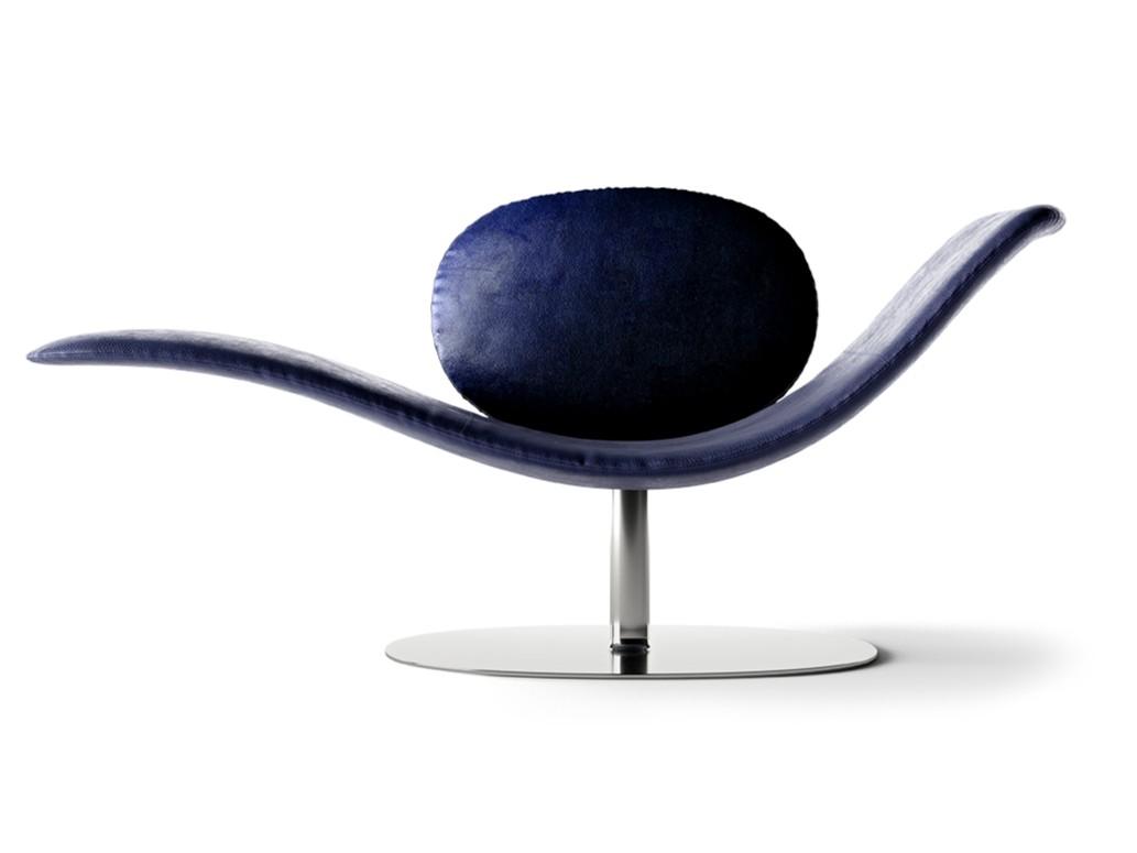 Leather or fabric chaise longue | Dove by Natuzzi Italia