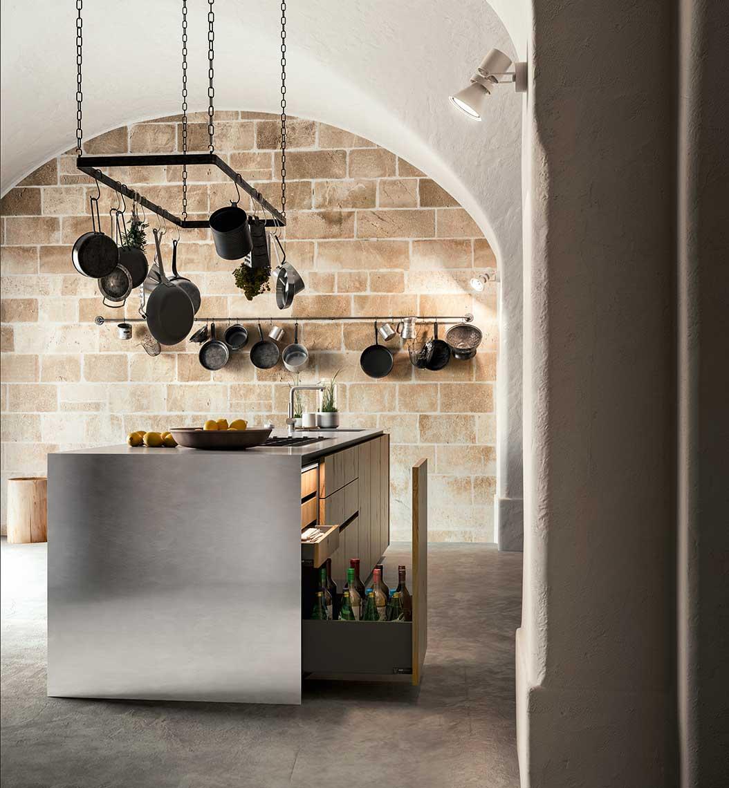 Fenix kitchen without handles ALF Valdesign Logica L0