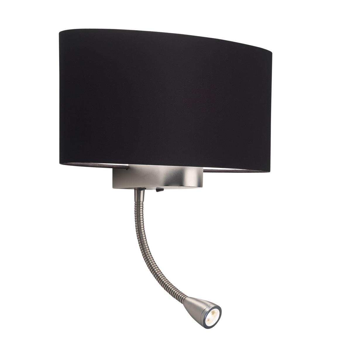 Led reading lamp in steel and fabric | Napoli by Astro lighting